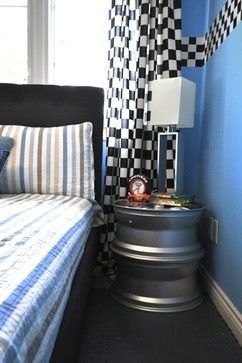 Diy Race Car Bedroom Decor, Chevrolet Bedroom Ideas, Car Garage Themed Bedroom, Car Decor For Bedroom, Racing Theme Bedroom, Vintage Car Themed Bedroom, Mechanic Bedroom Ideas, Boy Car Bedroom Ideas, Car Themed House Decor