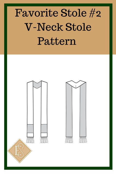 Church Vestment pattern, v neck stole pattern, diy religous garment, how to sew a stole, basic types and styles of pastoral stoles, Clergy Stole Pattern, Priest Stole pattern, making church Vestments, where to buy garments for pastors, priests, Ecclesiastical Sewing PINTEREST: @ecclesiasticalsewing Liturgical Stoles, Priest Vestments, Stole Pattern, Priest Stole, Goldwork Embroidery, Cross Applique, Holy Art, Clergy Stoles, Church Banners