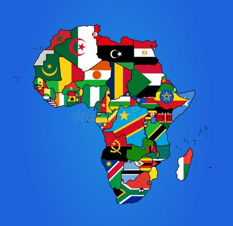 Africa Flag Map. Map of Africa with all countries colored in with their flags #Sponsored , #AFFILIATE, #Sponsored, #Flag, #flags, #colored, #Africa Flags Of Africa, Flags Illustration, Africa Countries, Colonial Flag, Ethiopian Flag, Africa Art Design, Retirement Invitation Template, Map Of Africa, Africa Flag