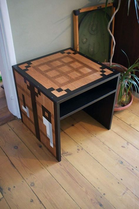 Minecraft Room Decor, Kids Bedroom Furniture Design, Crafting Table, Diy Kids Furniture, Minecraft Bedroom, Diy Minecraft, 밈 유머, Minecraft Room, Minecraft Furniture