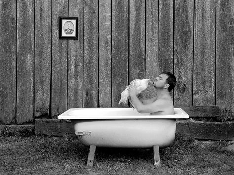 Tales Of The Old Bathtub: My Wife And Kids Take Part In Creating Surreal Stories | Bored Panda Bathtub Photography, Old Bathtub, Photography Funny, Bird People, Surrealism Photography, Wife And Kids, Clawfoot Bathtub, Men's Grooming, Bored Panda