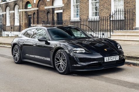 A virtually new example of the all-electric four-door performance estate. Taycan Sport Turismo, 2023 Porsche, Porsche Taycan, London United Kingdom, Car Ins, Porsche, In London, Auction, Vision Board