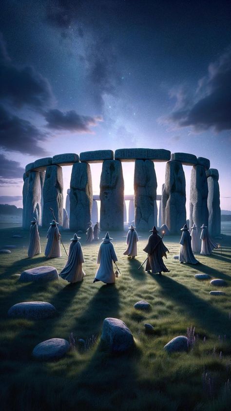 Stonehenge Aesthetic, Druid Wallpaper, Druids Temple, Historical Wallpaper, Nature Spirituality, Futurism Art, Caracter Design, Legends And Myths, Magical Stones