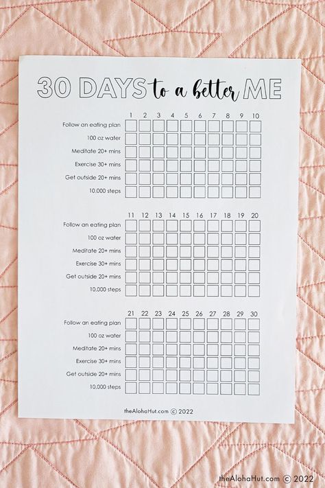 Writing down goals and keeping track of progress is the best way to make effectual change. Without a plan, becoming who you want to be and forming the habits and talents you want to acquire is merely a dream. To help you become the best version of yourself, join us for a 30 day challenge to a better you. Write down your goals and track your progress throughout the next 30 days with our FREE goal tracker – “30 Days to a Better Me.” This 30 day challenge is a great way to set goals & habits. How To Change Yourself In 30 Days, Exercise Goal Chart, Wall Habit Tracker, Glow Up Challenge Chart, How To Make A Goal Tracker, Daily Goal Tracker Printable, Habit Tracker With Rewards, Goal Tracking Printable, How To Become Who You Want To Be