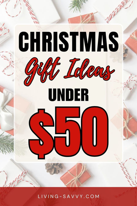 Top Christmas Gift Ideas You Can Get for UNDER $50! $50 Gift Ideas Christmas, Gift Ideas $50, Gifts Under 40 Dollars, 50 Dollar Gift Ideas, $50 Christmas Gift Ideas, Christmas Ideas For Her, Cheap Christmas Gift Ideas, Cheap Christmas Gift, Yankee Swap Gift