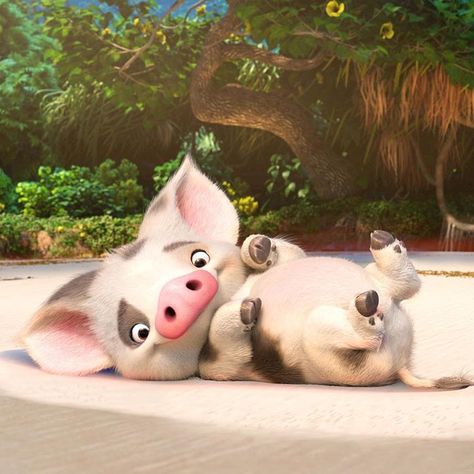 Meet Pua, Moana's loyal pet pig and currently our favorite character.🐽😍 Meet the rest of the characters in Moana by following the link in… Moana Disney, Disney Characters Wallpaper, Kawaii Disney, Images Disney, Disney Background, Karakter Disney, 강아지 그림, Disney Phone Wallpaper, Animated Animals