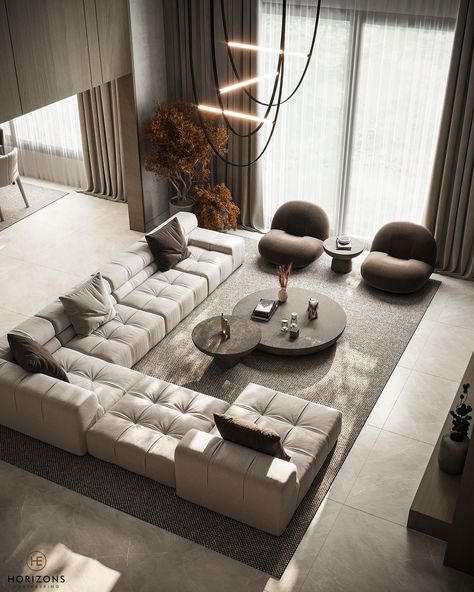 Family Hall on Behance Hall Sofa, Microfiber Sectional Sofa, Living Area Design, Latest Living Room Designs, Sala Grande, Modern Sofa Living Room, Interior Design Software, Luxury Living Room Design, Living Room Sofa Design