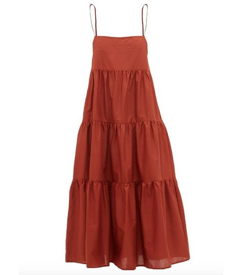 Spring Dress Trends, Beach Wear Dresses, Outfit Casual, Trending Dresses, Tiered Dress, Outfits Casuales, Cotton Dress, Simple Dresses, Cotton Dresses