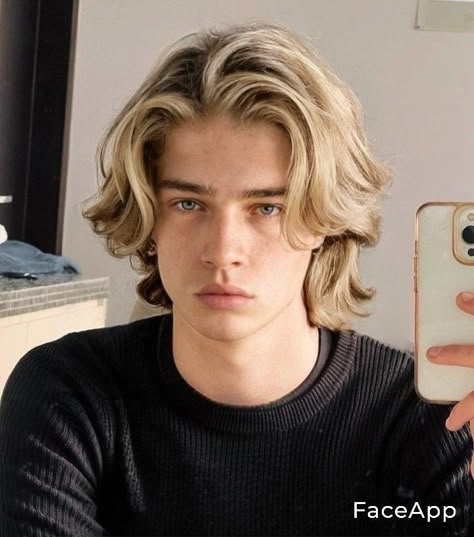 Magnus Chase Face Claim, Male Long Blonde Hair, Wavy Hair Drawing Male, Long Hairstyles For Teen Boys, Haircuts For Teens, Teen Hair, Aesthetic Man, Men Blonde Hair, Book Reference