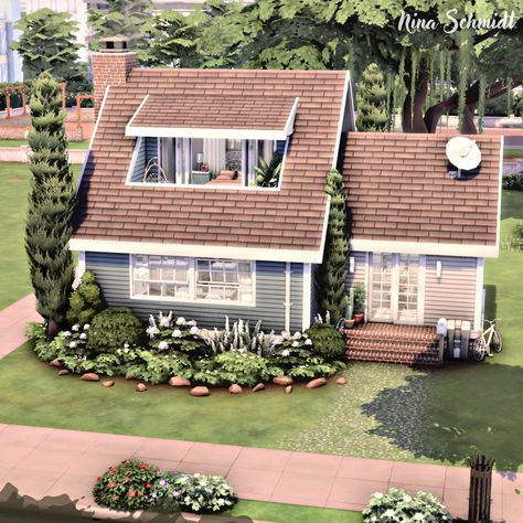 Speed Build & Download on YouTube Sims 4 Houses Layout, Sims 4 Speed Build, Sims 4 Challenges, Sims 4 House Plans, Sims 4 House Building, House Floor Design, Sims 4 House Design, Sims Building, Casas The Sims 4