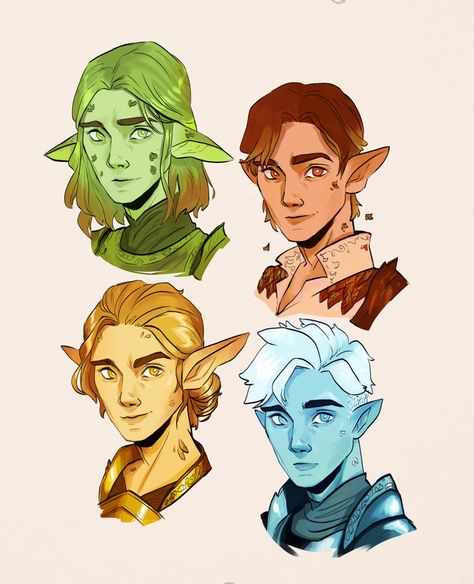 Eladrin Elf, Character Guide, Elf Drawings, Dnd Elves, Elf Characters, Dnd Races, Elf Art, Arte Van Gogh, Drawing Style