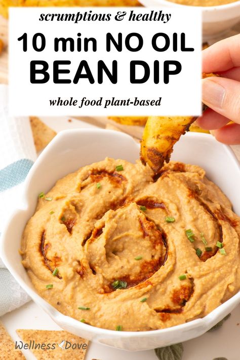 Vegan Bean Dip, Healthy Bean Dip, Vegan Dip Recipes, Vegan Bean, Dip Dip, Vegan Spread, Meal Rotation, Healthy Beans, Bean Dip Recipes