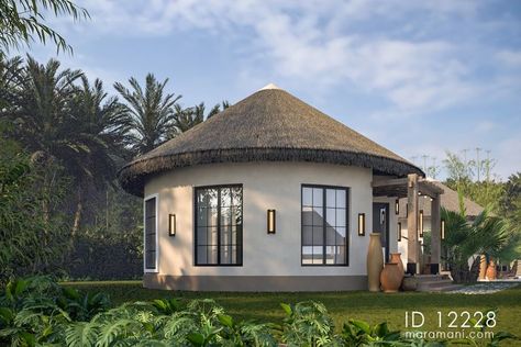 Images By Seka Lethu Mwendez On House Collection 8A2 Earth House Plans, 2 Bedroom Round House Plans, Jamaican House Design, Casitas Guest House, Round House Design, African House Design, Bungalow Architecture, Mud Houses, Coffee Bay