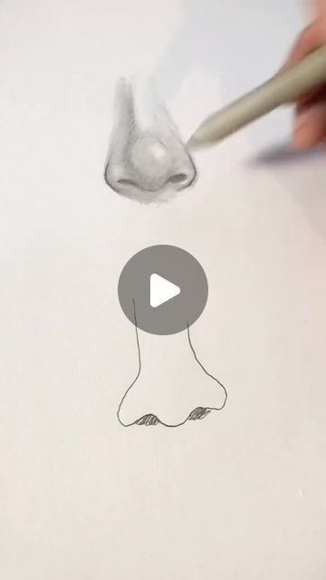 Shane Burke on Instagram: "How to draw a nose the easy way! 

#drawingtutorial #drawinglesson #sketching #drawingtips #drawingforbeginners #noses" Nose Toturial Draw, How To Draw A Nose Easy, How To Draw A Realistic Nose, Nose And Mouth Drawing, Nose Drawing Step By Step, Realistic Nose Drawing, How To Draw Noses, Nose Drawing Tutorial, Nose Sketch