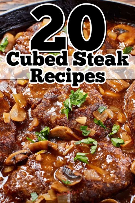 Cuban Cube Steak Recipes, Minutes Steak Recipes, What To Make With Cube Steak Meat, Beef Steak Cubes Recipe, Meals With Cubed Beef, What To Make With Minute Steaks, Cube Steak Meat Recipes, Minute Steak Ideas, How To Make Cubed Steak