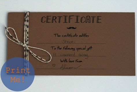 Diy Gift Certificate Ideas, Gift Certificate Ideas, Diy Gift Certificate, Certificate Ideas, Free Printable Gift Certificates, Certificates Template, Christmas Gift Certificate Template, Homemade Birthday Gifts, Christmas Gift Certificate