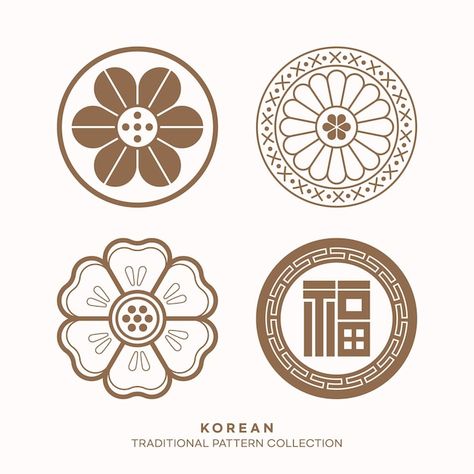 Vector vector korean traditional pattern... | Premium Vector #Freepik #vector #geometric-circle #shapes-background #korean-pattern #geometric-background Korean Geometric Pattern, Korean Pattern Traditional, Korean Pattern Design, Kimchi Packaging, Korean Motifs, Korean Patterns, Traditional Pattern Design, Korean Pattern, Circle Pattern Design