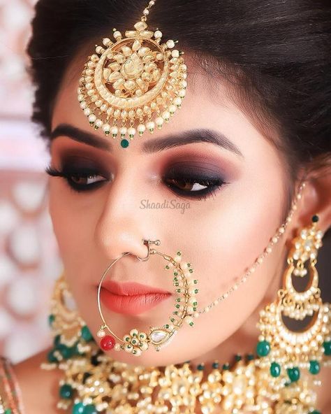 Makeup by Parul Garg - Bridal Makeup Artist on ShaadiSaga Noise Ring, Black And Silver Eye Makeup, Parul Garg, Bridal Pose, Silver Eye Makeup, Smokey Eye Makeup Look, Indian Wedding Bride, Bridal Eye Makeup, Eye Makeup Looks