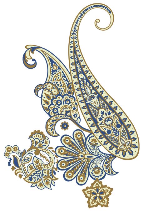 Paisley Print Design, Paisley Motifs, Paisley Motif, Paisley Wallpaper, Paisley Flower, Baroque Ornament, Print Design Art, Paisley Art, Baroque Pattern