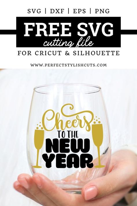 Download this FREE Cheers To The New Year SVG File for Cricut, Free New Years SVG Files New Years Svg, Cabin Christmas Decor, Business Talk, Cheers To The New Year, New Years Eve Shirt, Fun Svg, New Year Svg, Cricut Christmas Ideas, Free Svgs