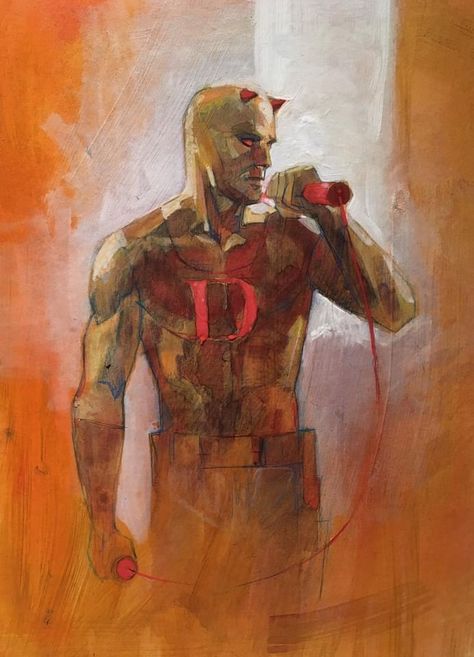 Alex Maleev, Daredevil Elektra, Daredevil Art, Marvel Comics Artwork, Superhero Facts, Daredevil Comic, Painting Mixed Media, Marvel Daredevil, Marvel Characters Art