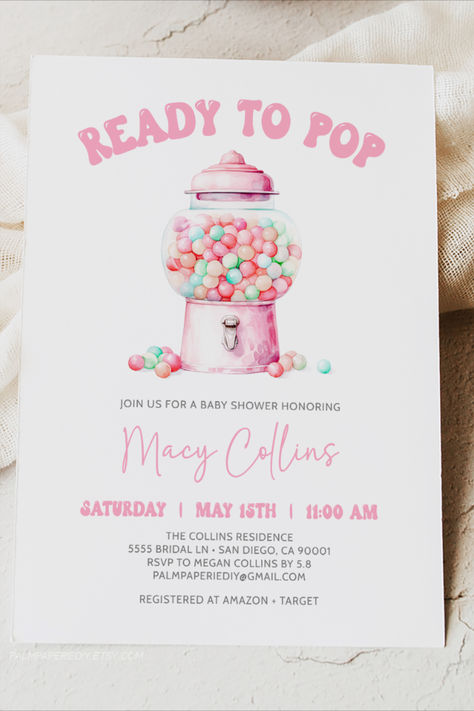 Candy Baby Shower Theme, Candy Theme Baby Shower Ideas, Gummy Bear Baby Shower Theme, Jelly Bean Baby Shower Theme, About To Pop Baby Shower Ideas, Ready To Pop Baby Shower Ideas, She's Ready To Pop Baby Shower Ideas, Pop Baby Shower Ideas, She’s About To Pop Baby Shower Theme