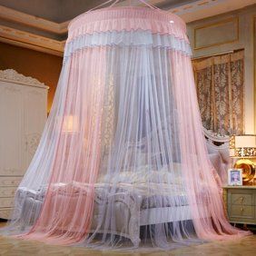 Octorose Metal Wall Teester Bed Canopy Drapery Crown Hardware (Cherry(24.75"wx16.75"dx11"h.)) - Walmart.com - Walmart.com Pink Canopy Bed, Hanging Bed Canopy, 4ft Beds, Pink Canopy, Princess Garden, Net Bed, Princess Canopy Bed, Boho Bed, Crib Accessories