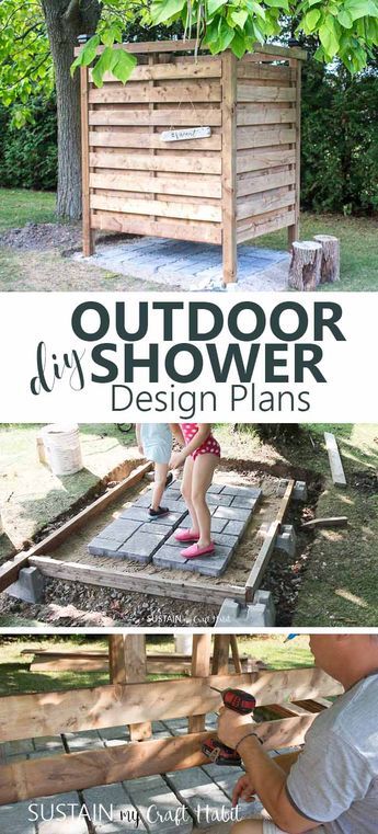 Diy Outdoor Shower Enclosure, Outdoor Shower Design, Outdoor Shower Diy, Outside Showers, Outdoor Shower Enclosure, Outdoor Bathroom Design, Outdoor Space Design, Outdoor Bath, Diy Shower