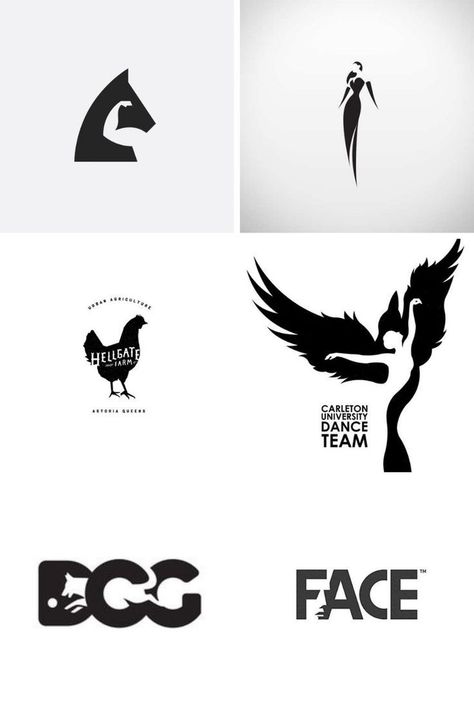 Black And White Logo Design, White Logo Design, Negative Space Logo, Logo Design Negative Space, Dance Logo, Expert Logo, Negative Space Design, Space Logo, Black And White Logo