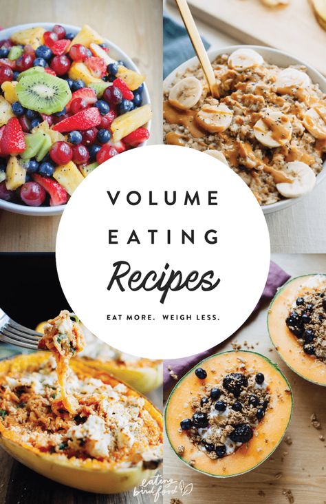 Volume Eating Recipes, Volumetrics Diet, Volume Eating, Plate Of Food, Health And Fitness Goals, No Calorie Foods, Eating Recipes, Good Healthy Recipes, Low Calorie Recipes