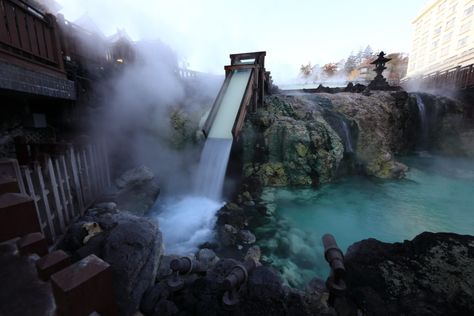 Onsen Kyoto, Hot Spring Bath, Onsen Japan, Japan Map, Hydrogen Water, Public Bath, Bamboo Forest, Hot Spring, Open Air