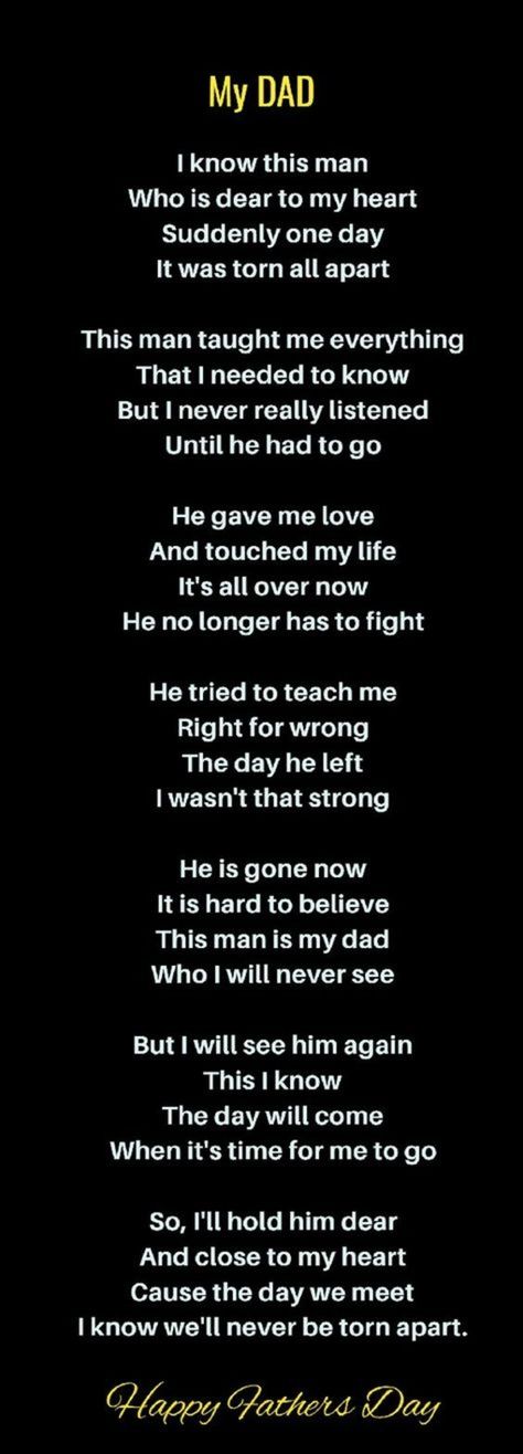 Happy Fathers Day Poems, Dad In Heaven Quotes, Miss You Dad Quotes, Family Quotes Tattoos, Dad Poems, I Miss My Dad, Fathers Day Poems, I Miss You Dad, Remembering Dad