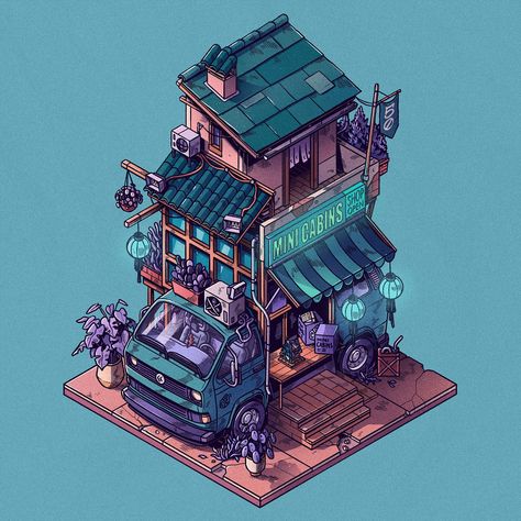 Isometric Art, Isometric Illustration, Pen Art, Miss A, Art Inspiration Drawing, Art Background, Insta Art, To Miss, Drawing Tutorial