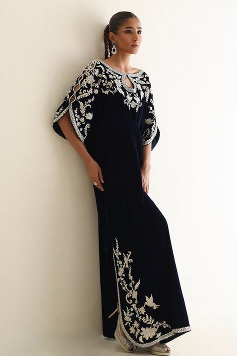 Get your last minute outfit fix with our Luxurious Ready to Deliver range - Delivered to your door step as fast as within One Week! Kaftan Designs, Velvet Dress Designs, Elegant Outfit Classy, Professional Tips, Elegant Dresses Classy, Woman Suit Fashion, Fashionista Clothes, Evening Outfits, Designer Dresses Indian