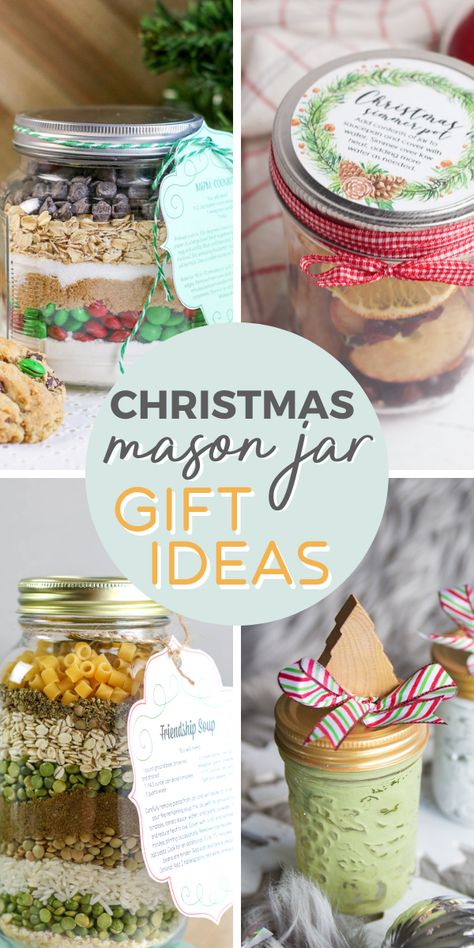 Homemade Mason Jar Gifts, Jar Christmas Gifts, Mason Jar Gifts Recipes, Jar Food Gifts, Mason Jar Gift Ideas, Jar Gift Ideas, Christmas Jar Gifts, Mason Jar Lids Ornaments, Mason Jar Christmas