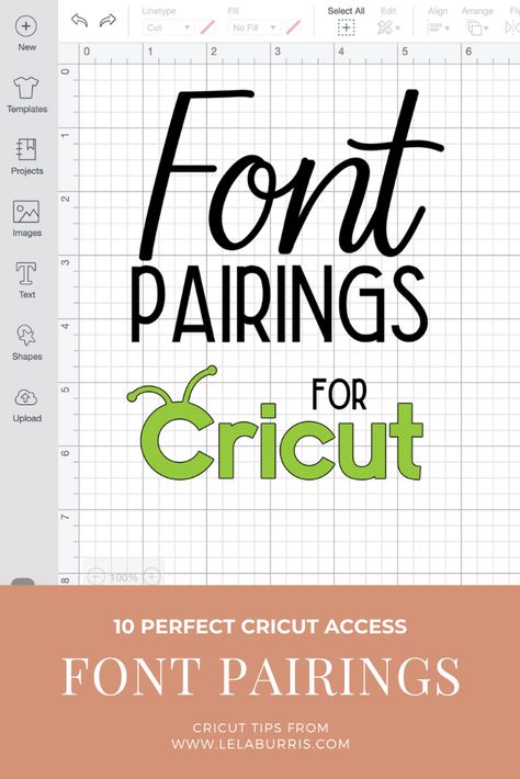 10 Perfect Font Pairings For Cricut Projects - Organized-ish by Lela Burris Vinyle Cricut, Cricut Access, Font Combo, Idee Cricut, Cricut Supplies, Cricut Design Studio, Cricut Explore Projects, Projets Cricut, Project Organization