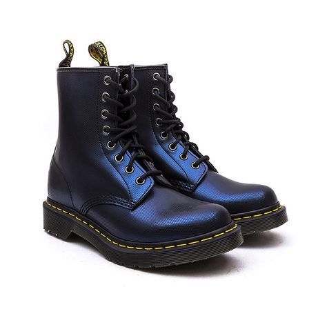 Doctor Marten Tracer Metallic Blue Leather Boots | ShopLook Doctor Martens, Blue Leather Boots, Galaxy Converse, Galaxy Vans, Doc Martens Boots, Dr Martens Boots, Blue Boots, Cute Boots, Shoe Closet