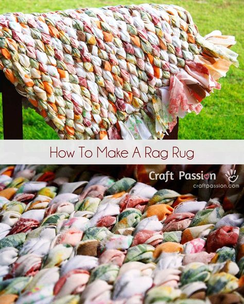 Rag Rugs, Make A Rag Rug, Carpet Diy, Rag Rug Diy, Craft Hacks, Old Bed Sheets, Rag Rug Tutorial, Braided Rag Rugs, Home Video