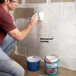 Leaking Basement, Wet Basement, Waterproof Paint, Diy Basement, Basement Windows, Waterproofing Basement, Small Basements, Basement Ceiling, Masonry Wall