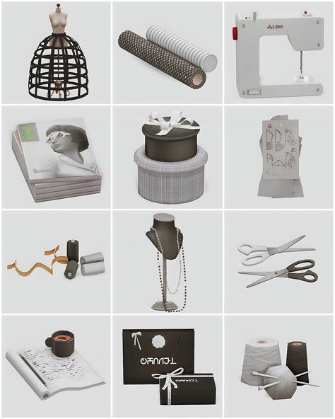 Sims 4 Aesthetic Makeup Artist CC Finds Sims 4 Cc Sewing Clutter, Clothing Store Cc Sims 4, Sims 4 Cc Basic Furniture, Sims 4 Clothing Decor, Sims 4 Fashion Studio Cc, Sims 4 Cc Fashion Clutter, Sims 4 Cc Clothing Store, Sims 4 Clothing Store Build, Sims 4 Cc Dyson