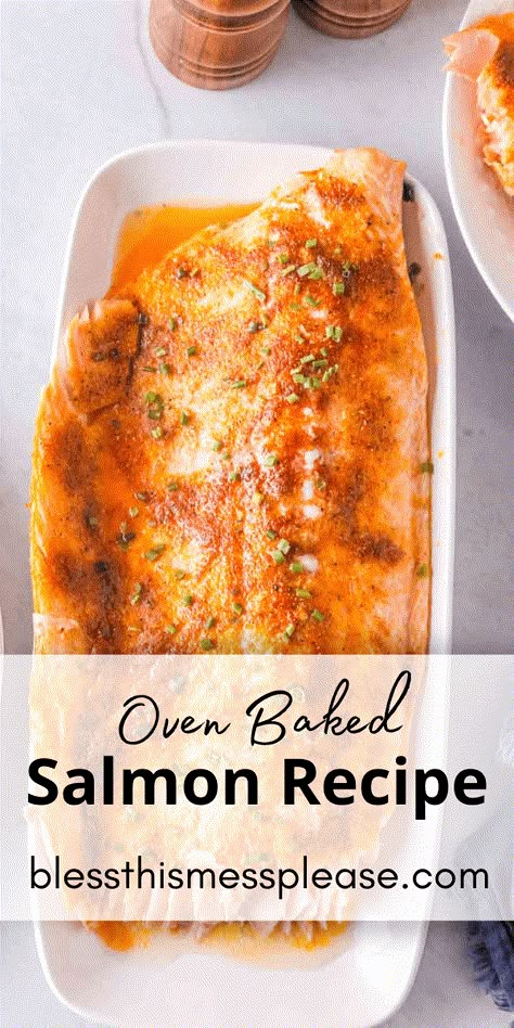 Oven-Baked Salmon is perfectly seasoned and cooked to flaky perfection, a healthy dish that promises to be a crowd-pleaser at any table. Salmon For A Crowd Parties, Perfectly Cooked Salmon, Seasoning Salmon Baked, Fresh Salmon Recipes Baked, Perfect Salmon In The Oven, Perfect Baked Salmon, Salmon Oven Baked Easy, How To Make Salmon In The Oven, Oven Salmon Easy