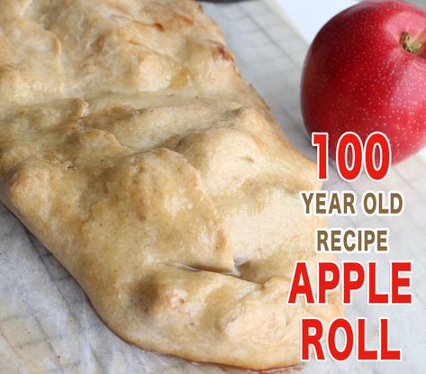 I'm going to show you how to make a delicious 100-year-old apple roll recipe from the very old American Cookery Cookbook. I wasn't sure how the apple roll would turn out but it was fantastic! We didn't have any leftovers for the next day. Lodi Apple Recipes, Apple Rolls Recipe, Old Apples What To Do With, Apple Roll, Apple Rolls, Traditional Apple Pie Recipe, Rhodes Dinner Rolls, Premade Pie Crust, Traditional Apple Pie