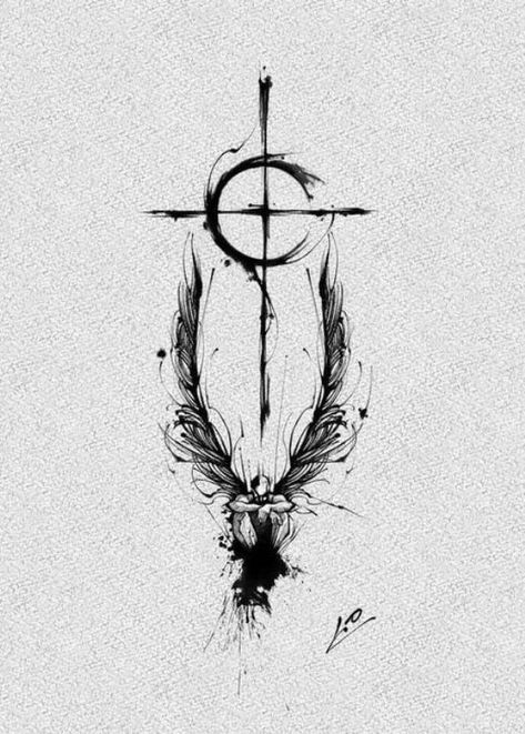 Here is a cool tattoo for the faithful! Being devout does not mean that you can’t be fashionable. You can tattoo some unique illustration on your inconspicuous body part. This tattoo sketch featuring a subtle cross and abstract angel would be a good starter choice!

#TattooSketches
#InkInspiration
#DrawingTattoos
#TattooDesigns
#SketchYourInk
#TattooArtists
#TattooIdeas
#CreativeInk
#InkArt
#TattooDrawings Faith Cross Tattoos, Chest Tattoo Sketches, Cool Cross Tattoos, Sketch Drawing Ideas, Can Tattoo, Angel Back Tattoo, Unique Cross Tattoos, Stencil Graffiti, Knight Tattoo