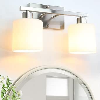 Scones Lighting, Half Bath Lighting, Chrome Bathroom Lighting, Bathroom Vanity Light Fixtures, Modern Bathroom Light Fixtures, Living Room Vanity, Lighting For Bedroom, Modern Vanity Lighting, Vanity Lamp