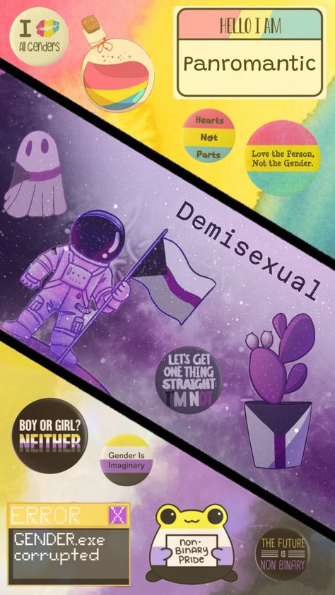 @Jayfox270 #panromantic #demisexual #nonbinary #lgbtq #pride Panromantic Demisexual, Pride Stuff, Lgbtq Pride, Lgbt Pride, Character Development, Get One, Boy Or Girl, Wallpapers, Let It Be