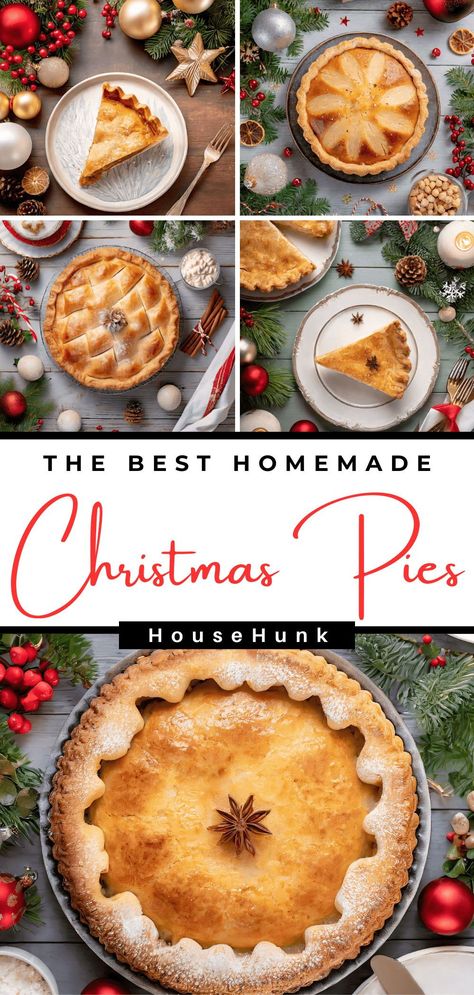 Christmas Pies, Mini Pies For Christmas, Christmas Pies Recipes Holidays, Christmas Pies Recipes, Christmas Pie Ideas, Winter Pie Recipes, Pies For Christmas, Party Pies, Christmas Pie Recipes