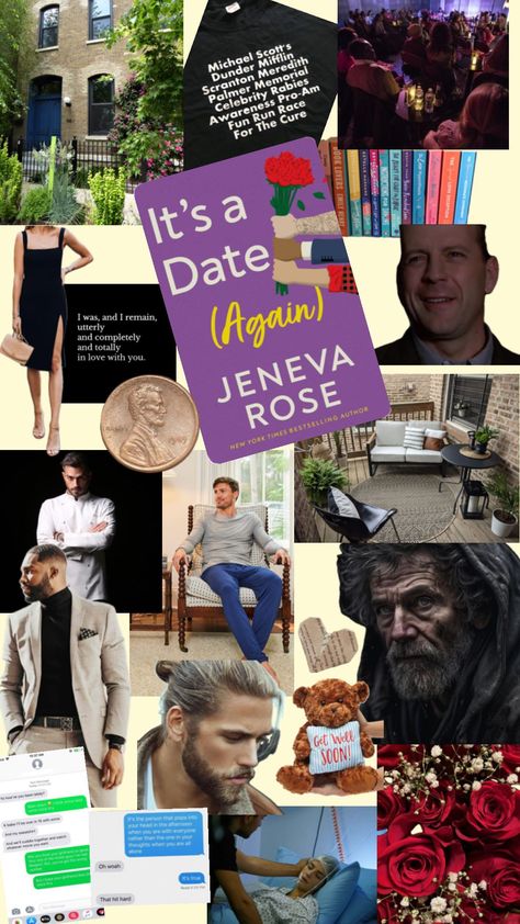 It’s a date again by Jeneva Rose. Jeneva Rose, Meredith Palmer, Dunder Mifflin, Michael Scott, Fun Run, Dating Again, Get Well Soon, Bestselling Author