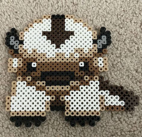 Appa From Avatar, Beast Logo, Easy Perler Beads Ideas, Hamma Beads, Pixel Art Tutorial, Diy Perler Bead Crafts, Beads Designs, Beads Ideas, Mr. Beast