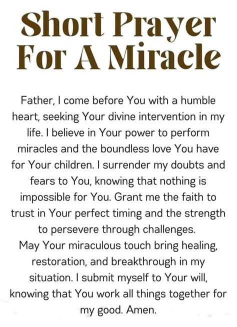 Prayer For A Miracle, Prayer Before Sleep, Prayer Of The Day, Prayers Of Encouragement, Deliverance Prayers, When Life Gets Hard, Morning Prayer Quotes, Short Prayers, Everyday Prayers