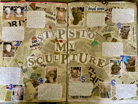 School Sketchbook Pages, Brainstorm Art Gcse, Photography Gcse Mindmap, Collage Work Ideas Art Projects, Gcse Art Museum Page, Gcse Art Ageing, Objects Mindmap Gcse Art, Media Testing Art Gcse, Artist Information Page Gcse